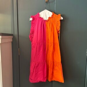 THML Vibrant Pink and Orange Dress
